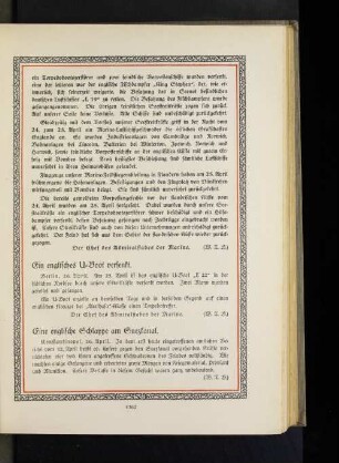 Ein englisches U=Boot versenkt.