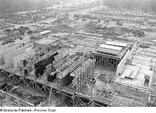 Opernhaus. Rohbau des Funktionsgbäudes