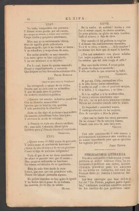 Publicaciones literarias.
