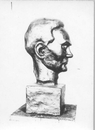 Männlicher Porträtkopf : Männlicher Porträtkopf. Bronze (wohl nach 1945; E. Richter)