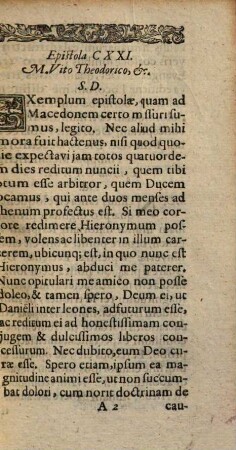 Epistolarum Ph. Mel. liber ..., [4,2]. Appendix libri quarti epistolarum