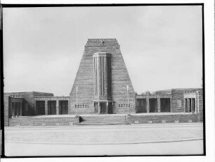 Krematorium Ohlsdorf (Hamburg-Ohlsdorf): Gebäude-Ansicht : Modell : SchumacherWV Nr. 280