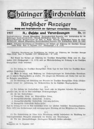 Nr. 11 : 15. Dezember 1937