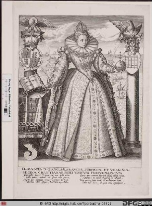 Bildnis Elisabeth (Elizabeth) I., Königin von England (reg. 1558-1603)