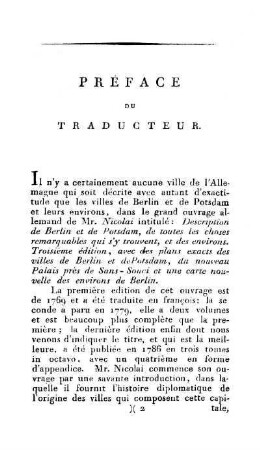 Préface du Traducteur