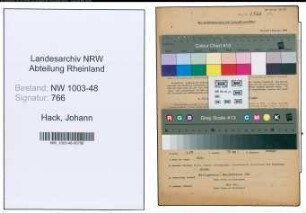 Entnazifizierung Johann Hack , geb. 10.03.1902 (Hilfsmeister)