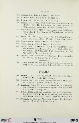 Städte (Nr. 548-737)