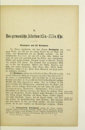 A. Das germanische Altertum 113 v.- 375 n. Chr.