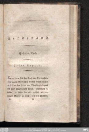 Sechstes Buch.