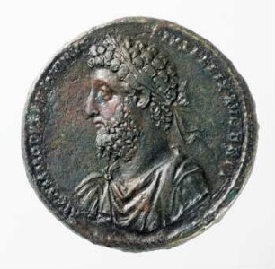 Medaillon Kaiser Commodus auf die Erhebung von Lavinum zur Kolonie