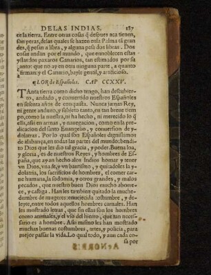 Lor de Espanoles. Cap. CCXXV
