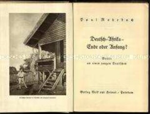 Briefe über die Vergangenheit und Zukunft von Deutsch-Ostafrika