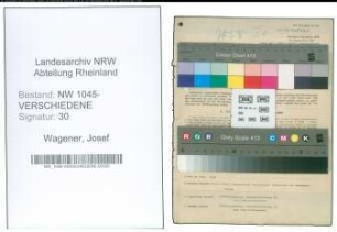 Entnazifizierung Josef Wagener , geb. 07.02.1894 (Foerster)
