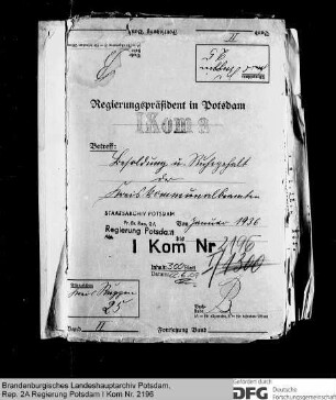 Besoldung, Ruhegehalt, Witwen- und Waisenversorgung der Kreiskommunalbeamten des Kreises Ruppin