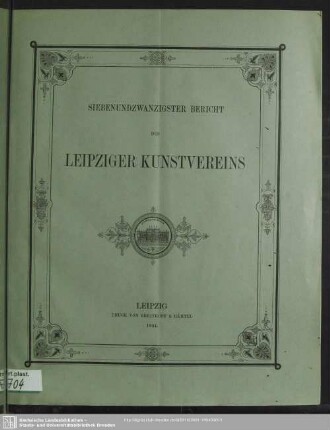 27.1894: Bericht des Leipziger Kunstvereins