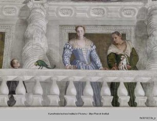 Villa Barbaro; Stanza dell'Olimpo : Porträt der Frau Barbaro, ihre Söhne und die Amme