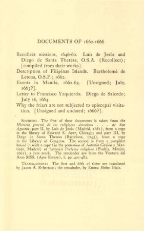 Documents of 1660-1666
