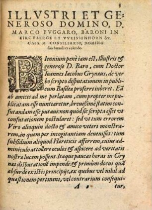 Theorema de fidei christianae definita mensura, et an haec sit sola scriptura canonica : cum episagmate, de sacramentis