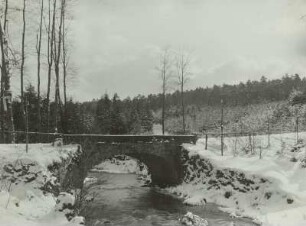 Dresdner Heide, Kannenhenkelbrücke über die Prießnitz