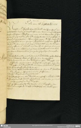 [Faszikel 25: Bericht vom Einzug des Grafen Aleksander Józef von Sulkowski (1695-1762) in die von ihm in Besitz genommenen Leszczynskischen Güter]