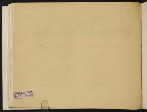 Besitzvermerk: Hopf, Hans / Stempel