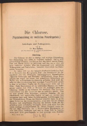 1: Aetiologie und Pathogenese