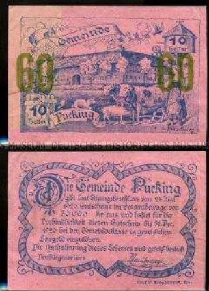 Pucking Oberösterreich 60 Heller