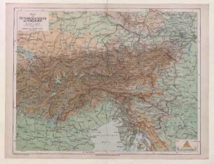 Karte der Österreichischen Alpenländer