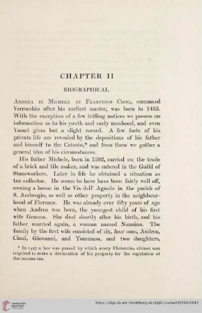Chapter II: Biographical