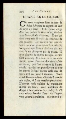 Chapitre LX. LXI. LXII.