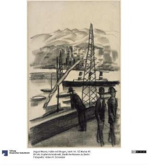 Hafen mit Bergen