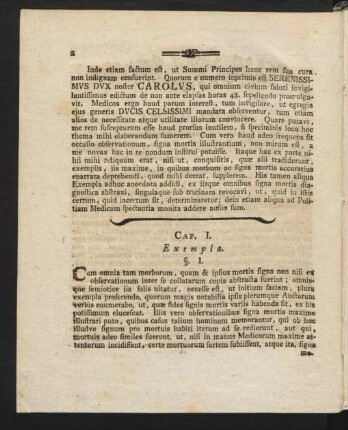 Cap. I. Exempla