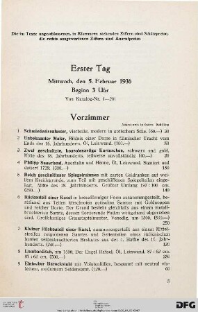 Vorzimmer (Nr. 1-12)