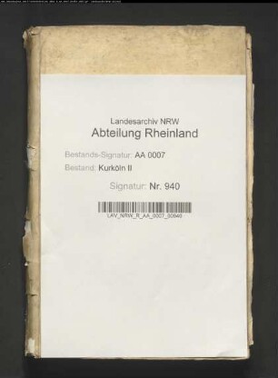 Protokoll des 1636 nach Bonn einberufenen Landtags; Verhandlungen wegen Befriedigung des schwedischen Militärs, 1650