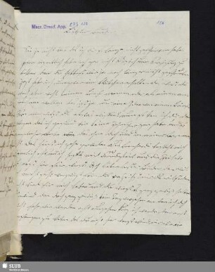 Nr. 128-150: Sophie Tieck an Ludwig Tieck. 1792-1798.