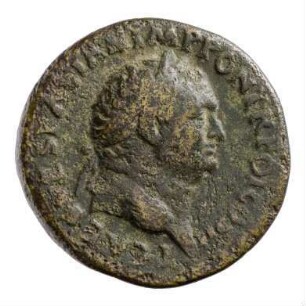 Münze, Sesterz, 72 n. Chr.
