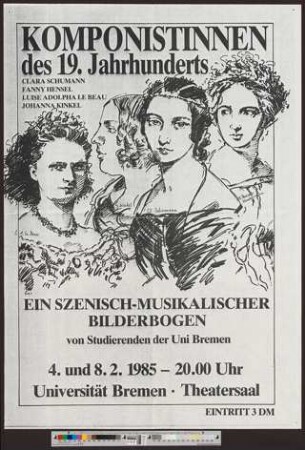 Komponistinnen des 19. Jahrhunderts : Ein szenisch-musikalischer Bilderbogen