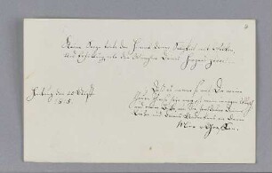 Mina von Graffen. – Hamburg, 20.08.1815