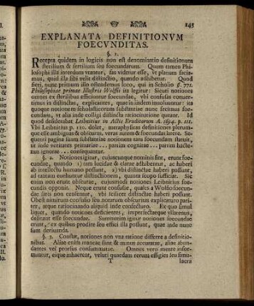 Explanata Definitionum Foecunditas.