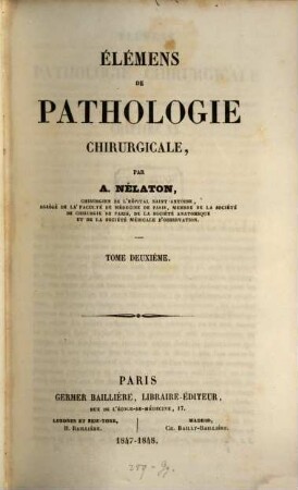 Élémens de pathologie chirurgicale, 2