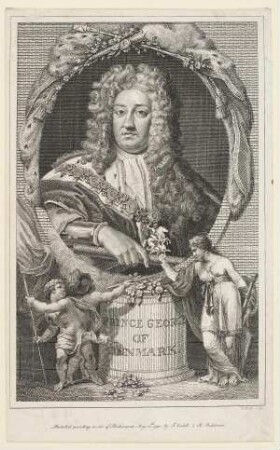 Bildnis von Georg (1653-1708) Prinz von Dänemark