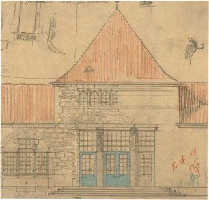 Fischer, Theodor; Plochingen; Bahnhof, Umbau - Ansicht, Details