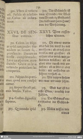 XXVI. De Sensibus externis