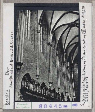 Breslau (Wrocław): Dom, Nordwand des Chores, Dienstbündel