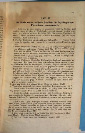 [Nichtlateinische Schriftzeichen] : Michaëlis Pselli in Platonis de animae procreatione praecepta commentarius, nunc primum ercod. Bibl. Upsal. editus, emendatus, latine nedditus, explicatus. Commentatio academica quam venia ampl. facult. philos. Upsal. pp. Carolus Guilelmus Linder et [diversi discipuli], 6