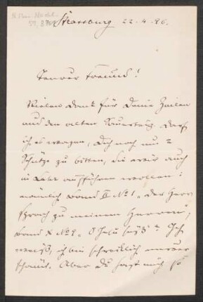 Brief an Heinrich von Herzogenberg : 22.04.1896