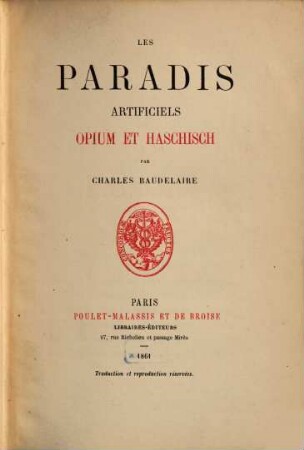 Les paradis artificiels