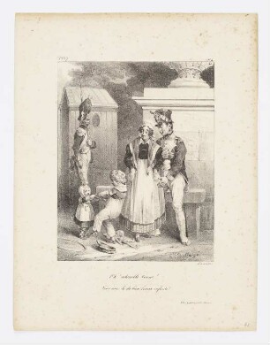 Oh, adorable bonne!, Blatt 2 der Folge "Album pour 1827"