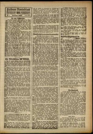 Zweite Ausgabe vom Dienstag, den 07. Januar 1919.