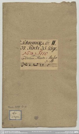 Sonatas - Mus.2398-Q-8 : ob (2), bc - c; HauH III.15; SeiH 259